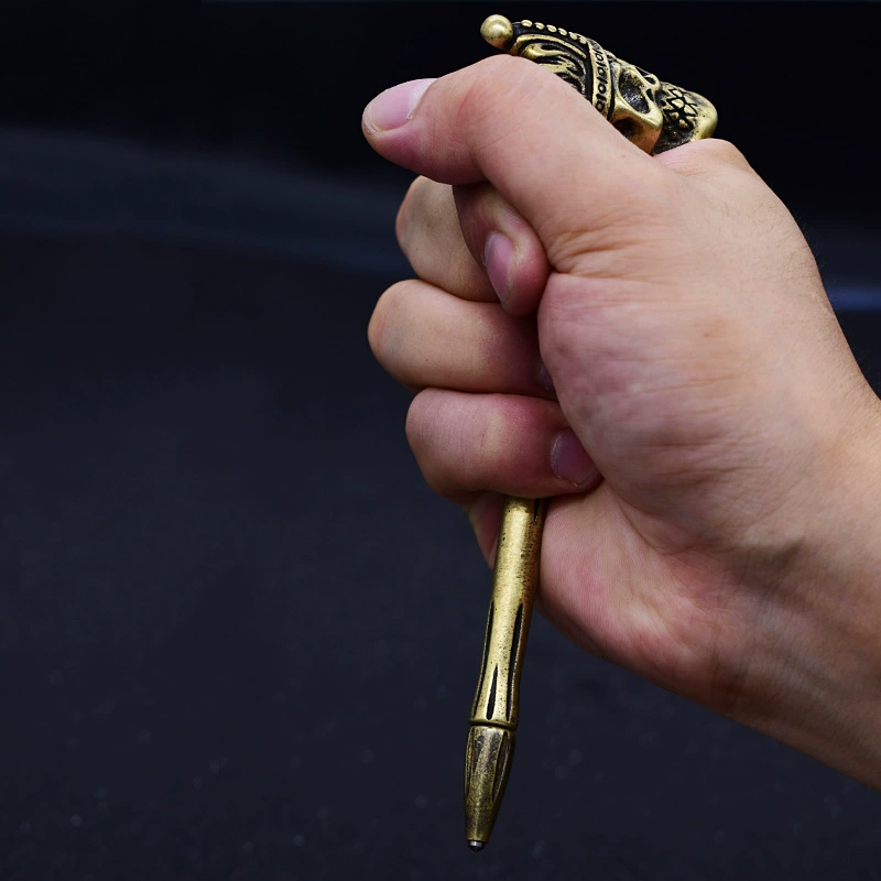 Письмо-ручка самооборона LUOKESI Skull Defense Pen, ручка для выживания, сломанное стекло, женское защитное изделие против волков, стиль записи EDC
