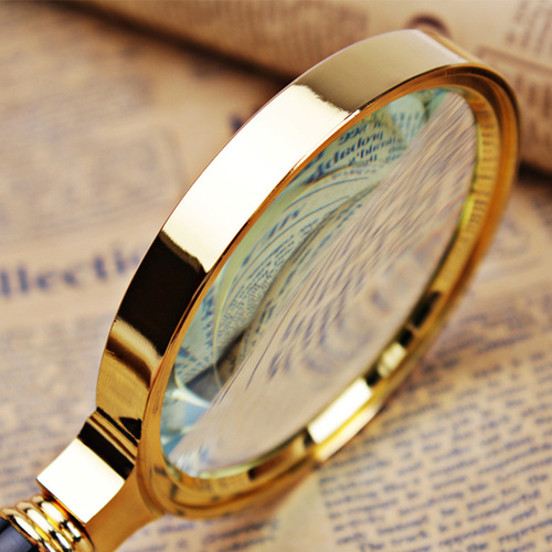 Best-selling style 9.9 yuan dragon pattern handle handheld magnifying glass 10x 100MM night market stall reading magnifying glass