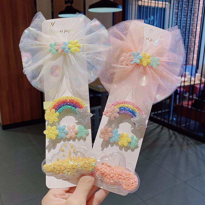 Children's Hairpin Cute Hairpin Cloud Clip Hair Accessories Baby Hair Headdress Clip Bb Clip display picture 3