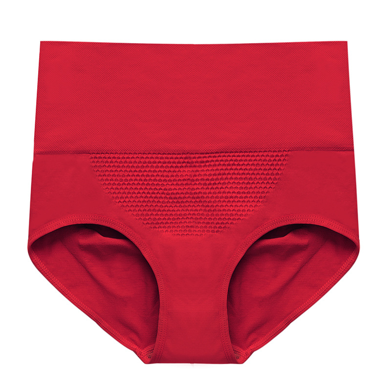 Ropa interior sin costuras Cintura alta de las mujeres de la entrepierna de algodón de la muchacha del boxeador del vientre de la muchacha que se contrae más los escritos de las mujeres del tamaño