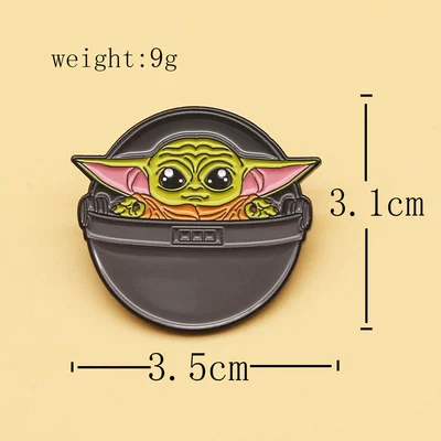Yoda Baby Cartoon Brooch Yaxa sancaqları - baby-yoda-2