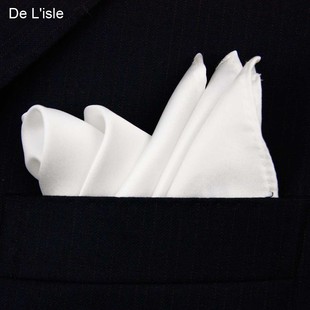 Men's pocket scarf Korean style suit dress solid color silk handkerchief suit square scarf silk scarf