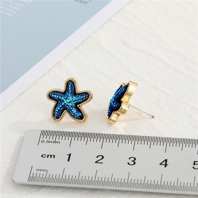 Simple  Small Starfish Earrings display picture 2