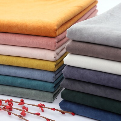 现货冰点荷兰绒 丽丝绒羊羔绒单面绒天鹅绒 沙发布料包装工程直销