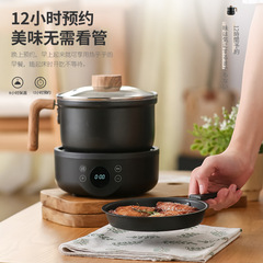 Multifunctional Electric Cooker for Home, Student Dormitory, Noodle Cooking, Small Electric Pot, Electric Stir-Fry Pan, Steamer, Split Pot, Electric Hot Pot
