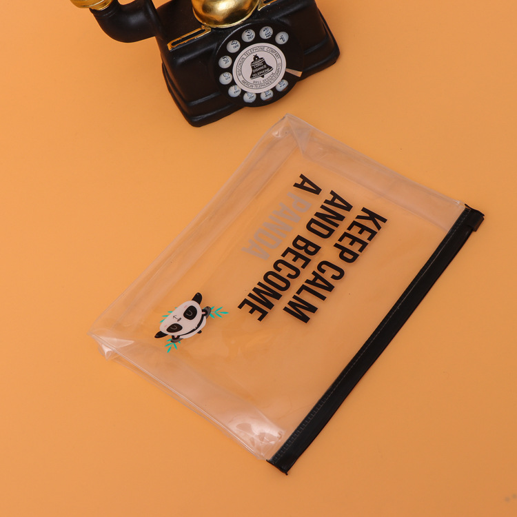 厂家供应密封拉链袋PVC透明文件袋定制服装包装自封袋可定做