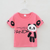 Summer short sleeve T-shirt girl's, cartoon top, European style, children's clothing, suitable for import