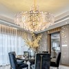 Modern ceiling lamp for living room for bedroom, crystal pendant, lights, light luxury style, simple and elegant design