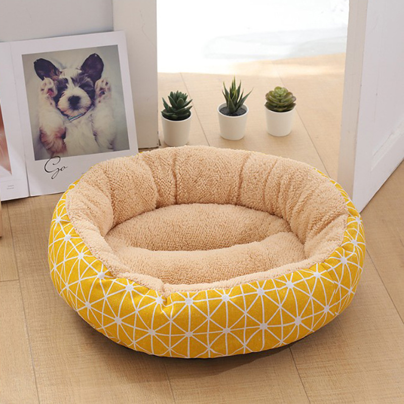 ins Explosive money Northern Europe Cartoon printing kennel Cat litter SMEs Cushion keep warm Seat cushion Four seasons Pets Supplies
