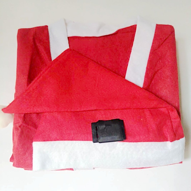 Fabricantes de ropa de Navidad de Papá Noel no tejido set de ropa infantil accesorios de Navidad al por mayor