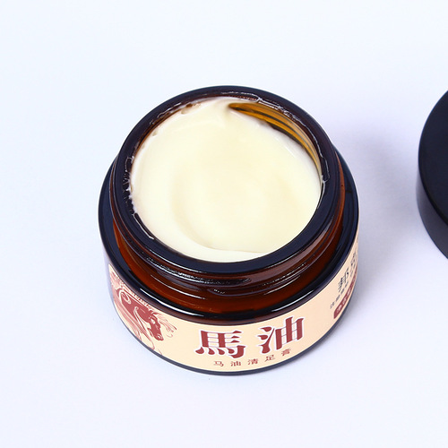 30g Horse Oil Clearing Foot Cream Foot Soothing Cream Anti-Dry Cracked Hands and Feet Peeling Replenishing Moisturizing Cream Moisturizing Athlete's Foot Oil Glass Bottle