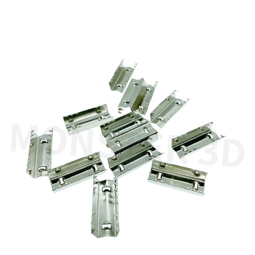 3D Printer Synchronization Belt Fixing Clip Stainless Steel Sawtooth Clip 2GT MXL 6mm Ring Closed Belt Clip