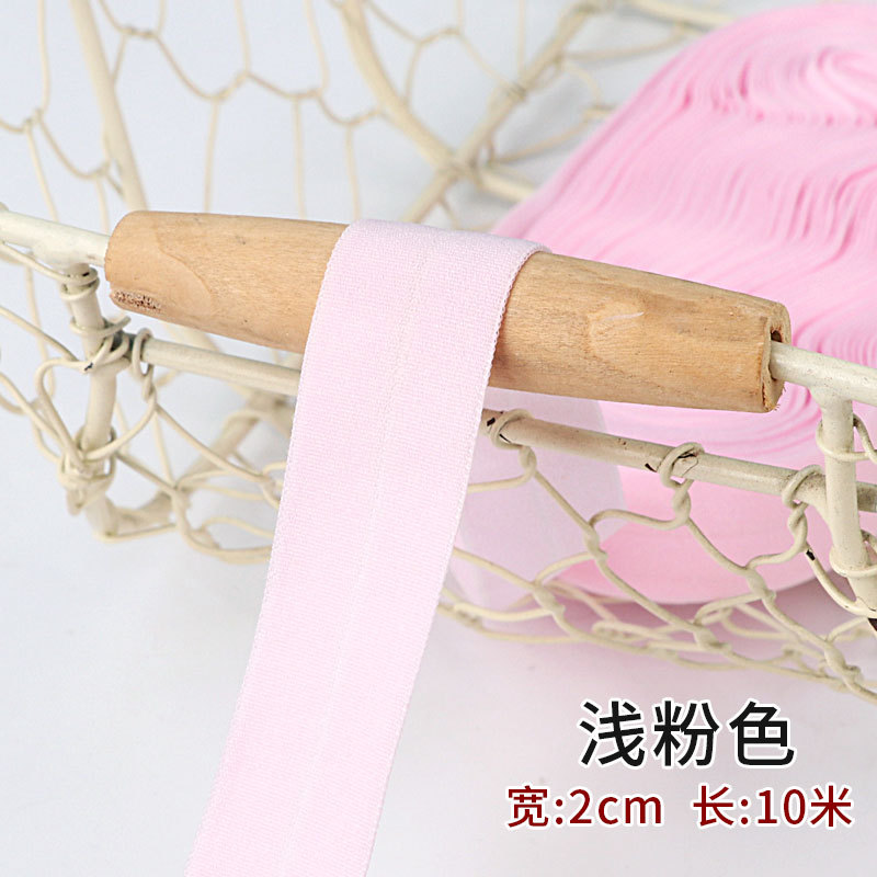Tira de borde elástico de algodón accesorios de tela tira de borde de ropa de bebé cinta ropa interior banda elástica correa de tela plegable