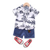 Summer set for boys, children's summer clothing, Korean style