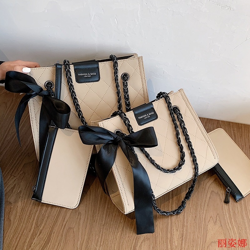 菱格绣线小包包女包2020秋冬新款潮时尚百搭单肩腋下包网红斜挎包