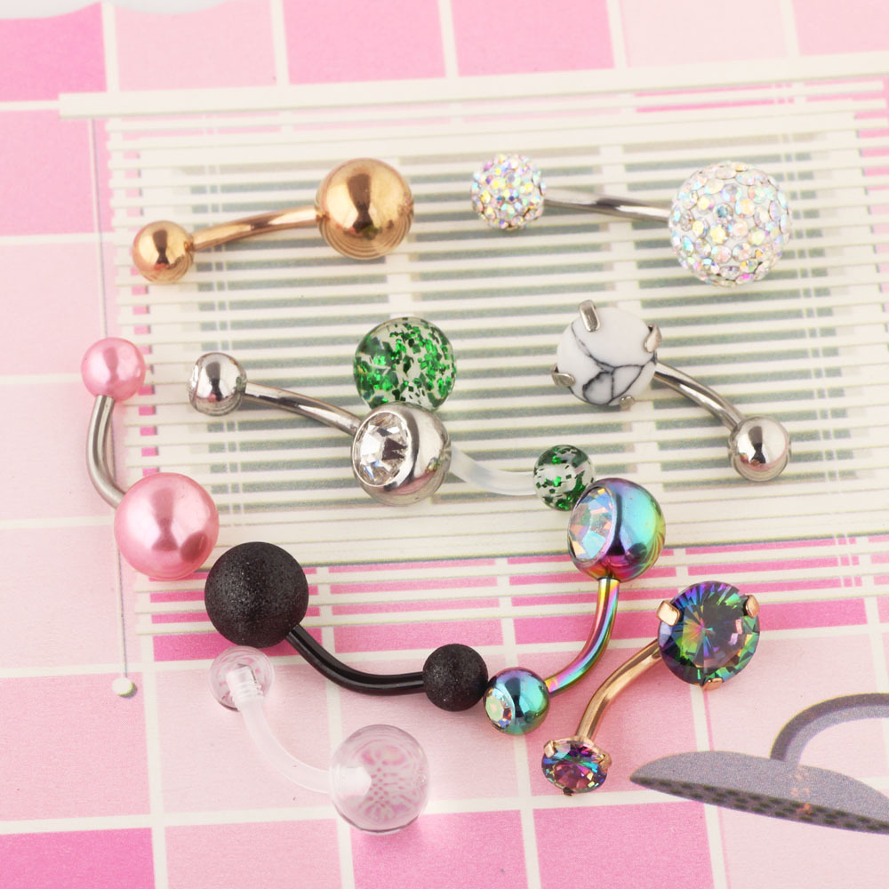 Labret piercing jewelry detail image