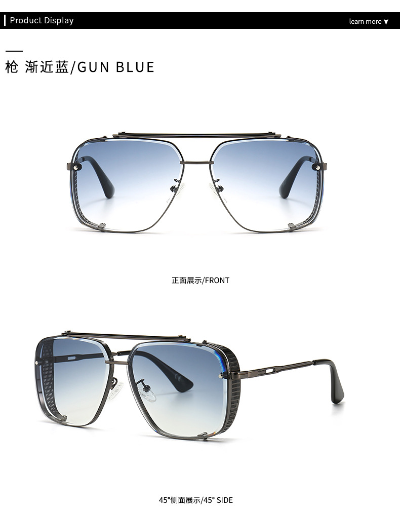 New Style Modern Retro Frame Thin Leg Sunglasses display picture 5