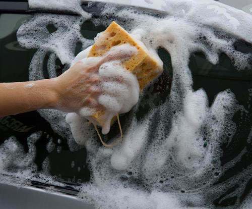 Car wash sponge extra large cleaning honeycomb coral car wipe thick absorbent sponge block car supplies car wash tools