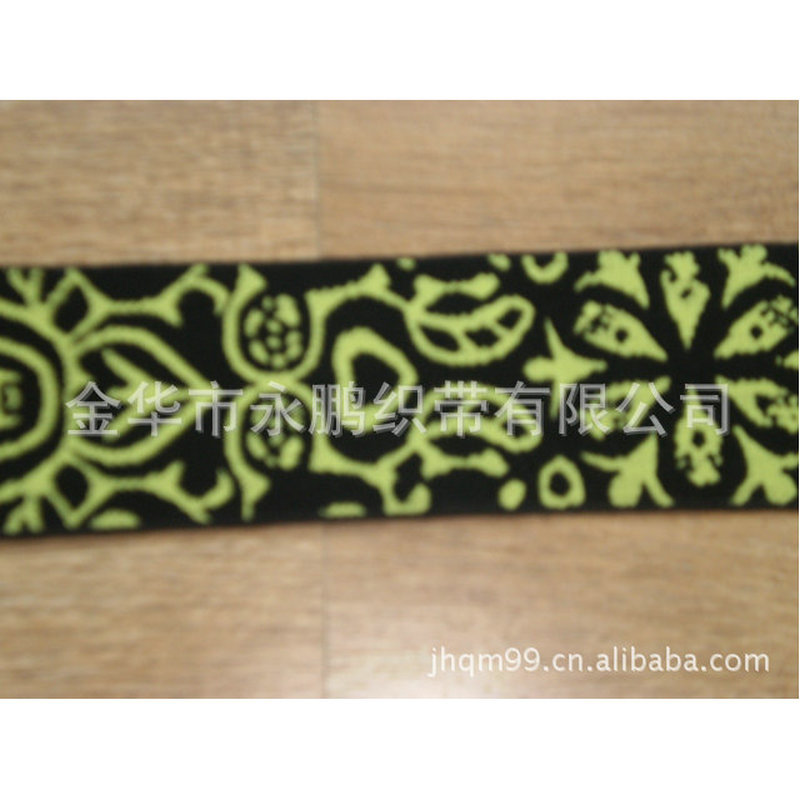 厂家供应多颜色尼龙提花松紧带 提花尼龙织带