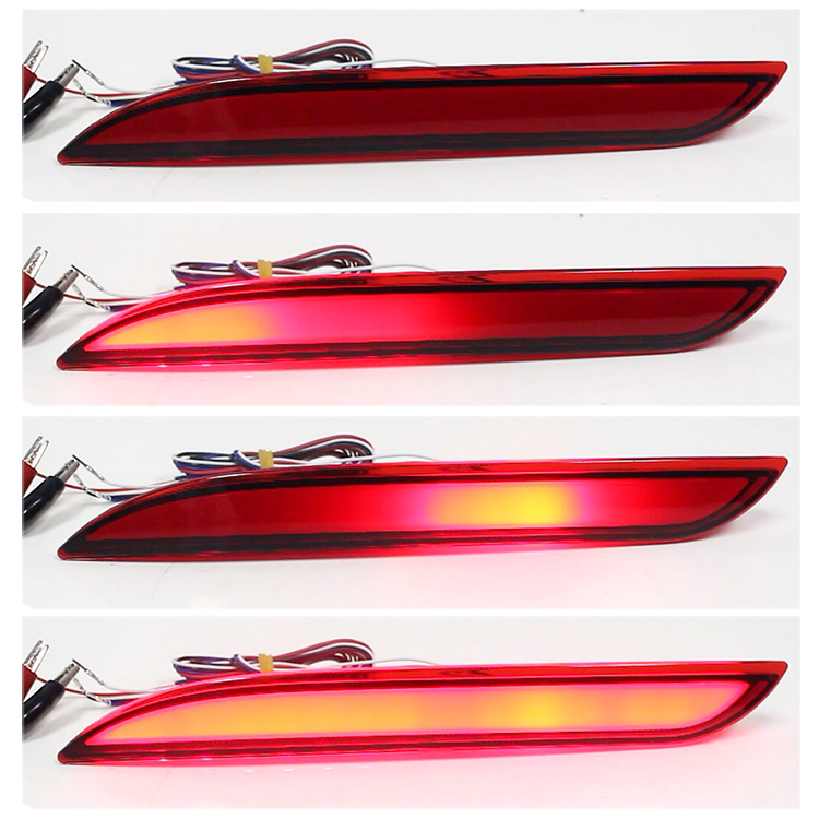 適用福特野馬Ford Mustang LED流水后杠燈 后霧燈 野馬魚骨后杠燈