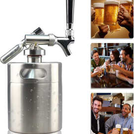 美式不锈钢酒桶咖啡桶自动打酒啤酒容器304不锈钢高端酒炮扎啤桶