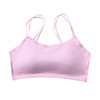 Bra top for elementary school students, breast pads, straps, tank top, wireless bra, underwear, worn on the shoulder, beautiful back