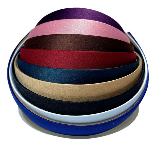 2.5cm Wide Polyester Hair Tie Solid Color Simple Base Hair Band European and American Foreign Trade Hair Tie Korean Version All-in-One Fabric Hair Clip for Hair s