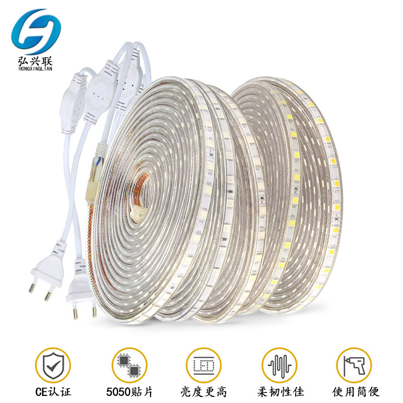 LED light strip 5050 high voltage 220V w...