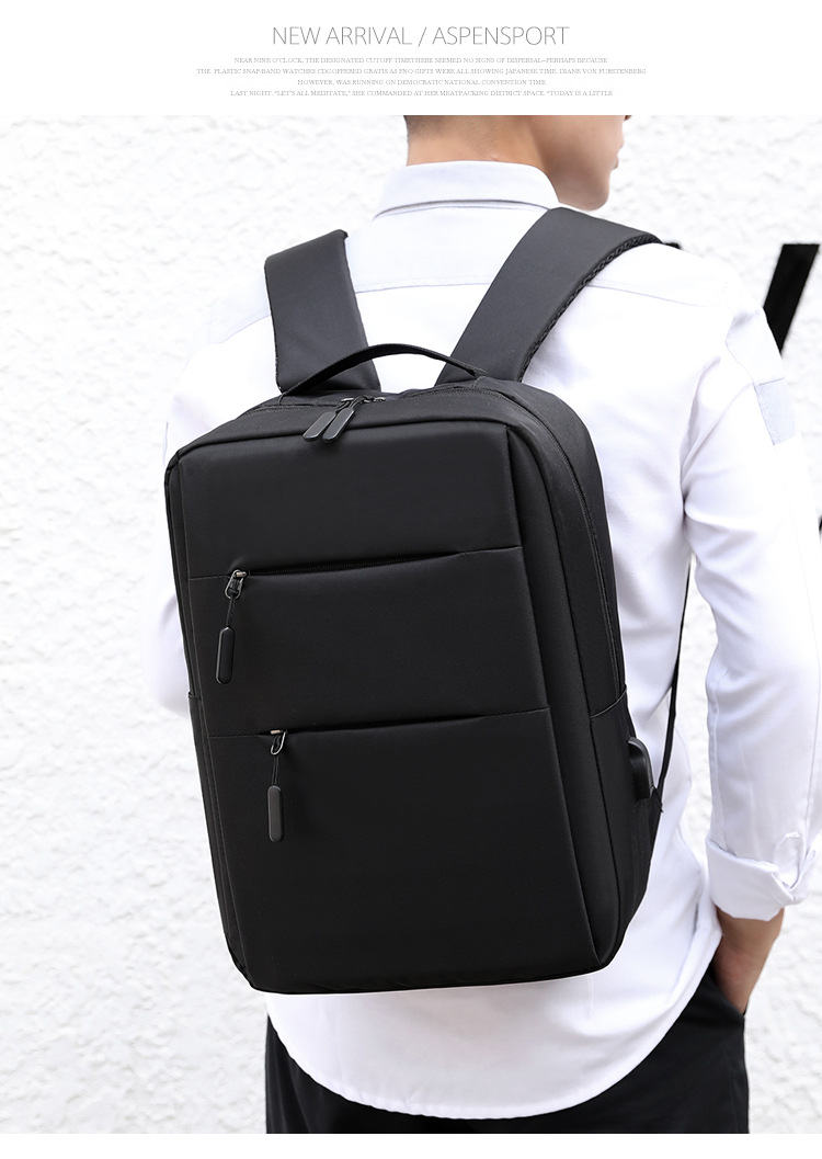 Korean Version Trendy Travel Bag Leisure Student Backpack Simple Fashion Men’s Business Backpack Computer Bag display picture 3