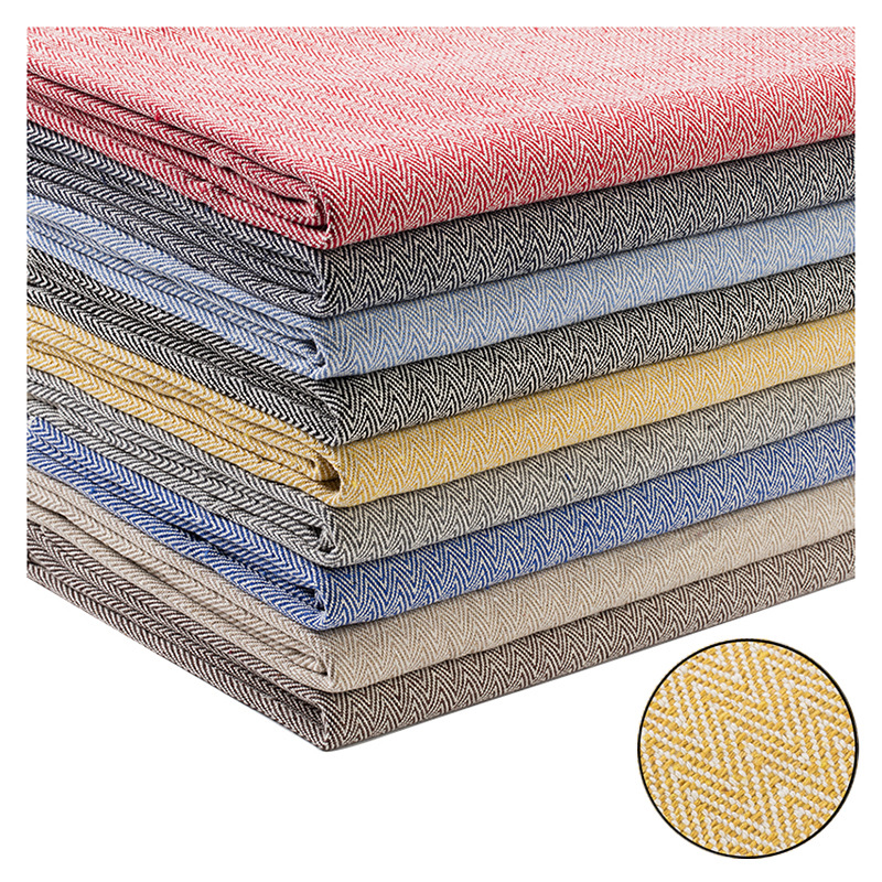 new pattern Cotton and hemp stripe cloth Dyed Jacquard Fabric Linen Home textiles Luggage and luggage Shoes Handbags Gift box goods in stock