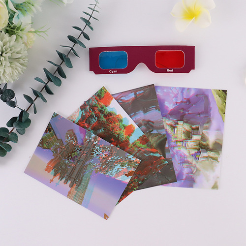 3D red and blue stereoscopic glasses, small technology production for children, diy science experiment toys for primary school students, popular science equipment