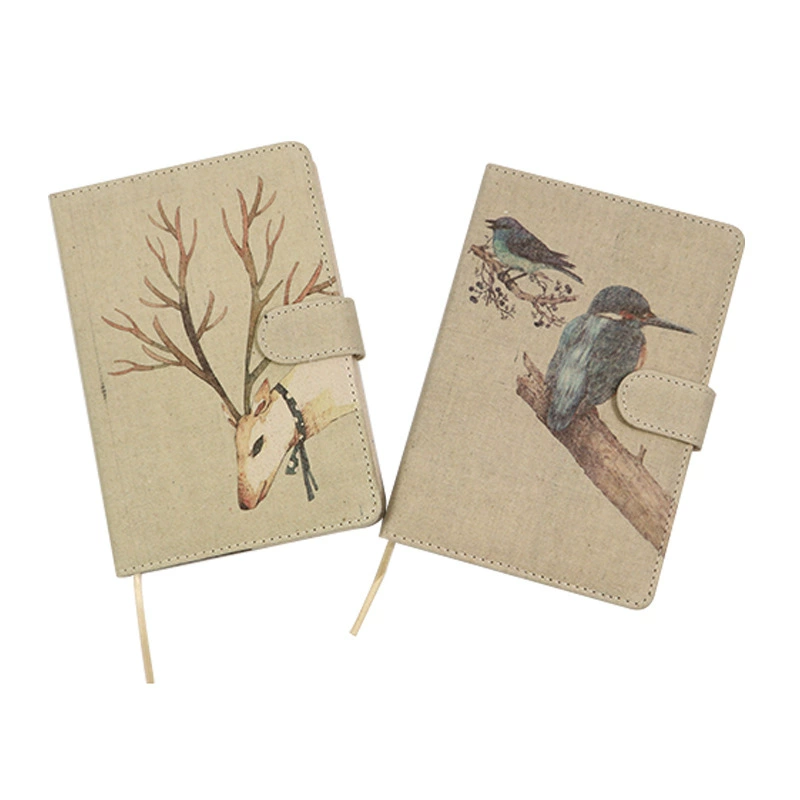 Свежий ретро-ткань утолщение Блокнот Простой Студенческая ручная книга