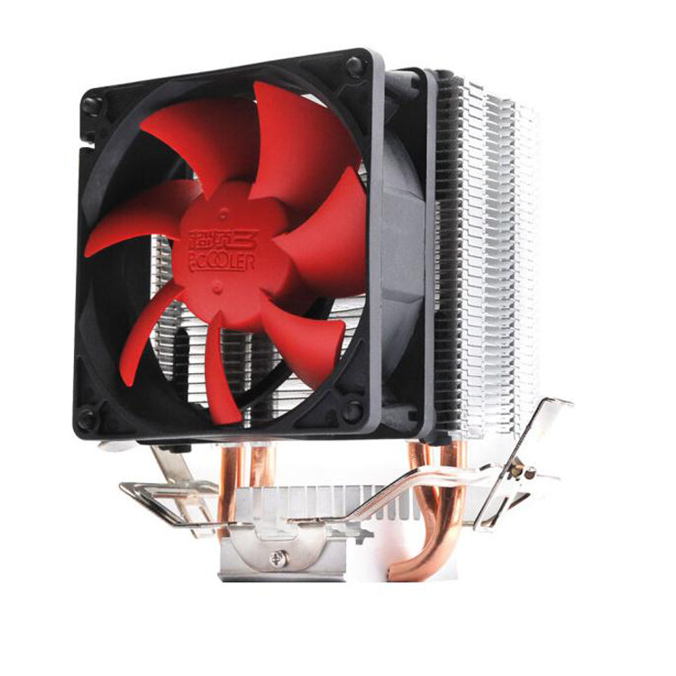 超频三红海mini版CPU散热器 双热管铜775//115X/AMD超静音CPU风扇
