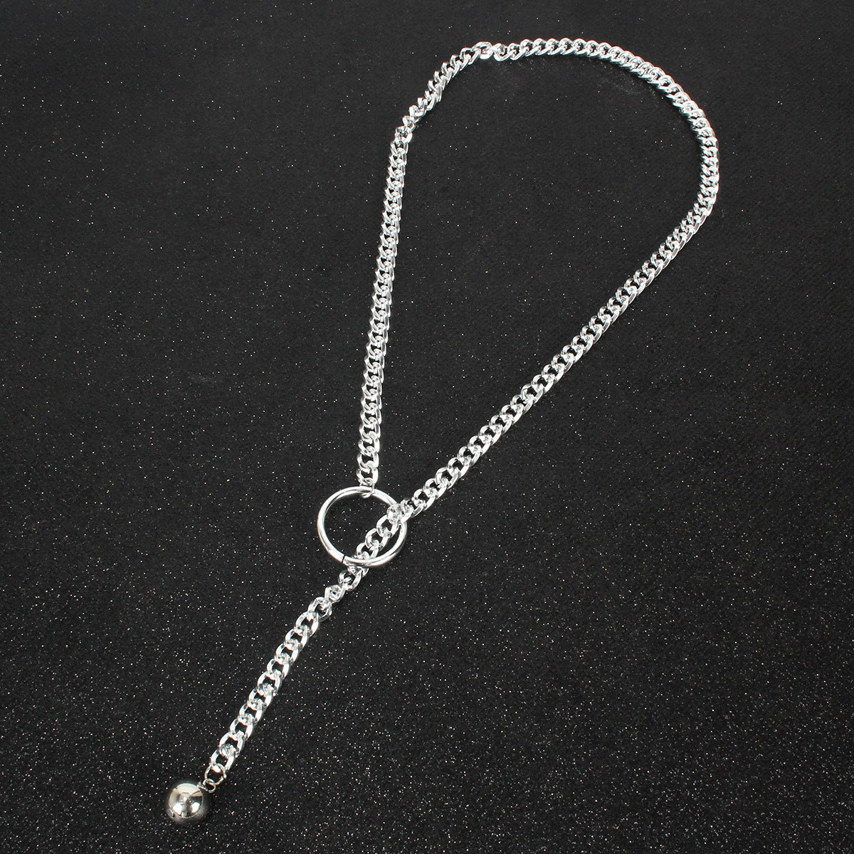 Fashion New Necklace Metal Chain Circle Necklace Strap Pendant  Necklace Nihaojewelry Wholesale display picture 7