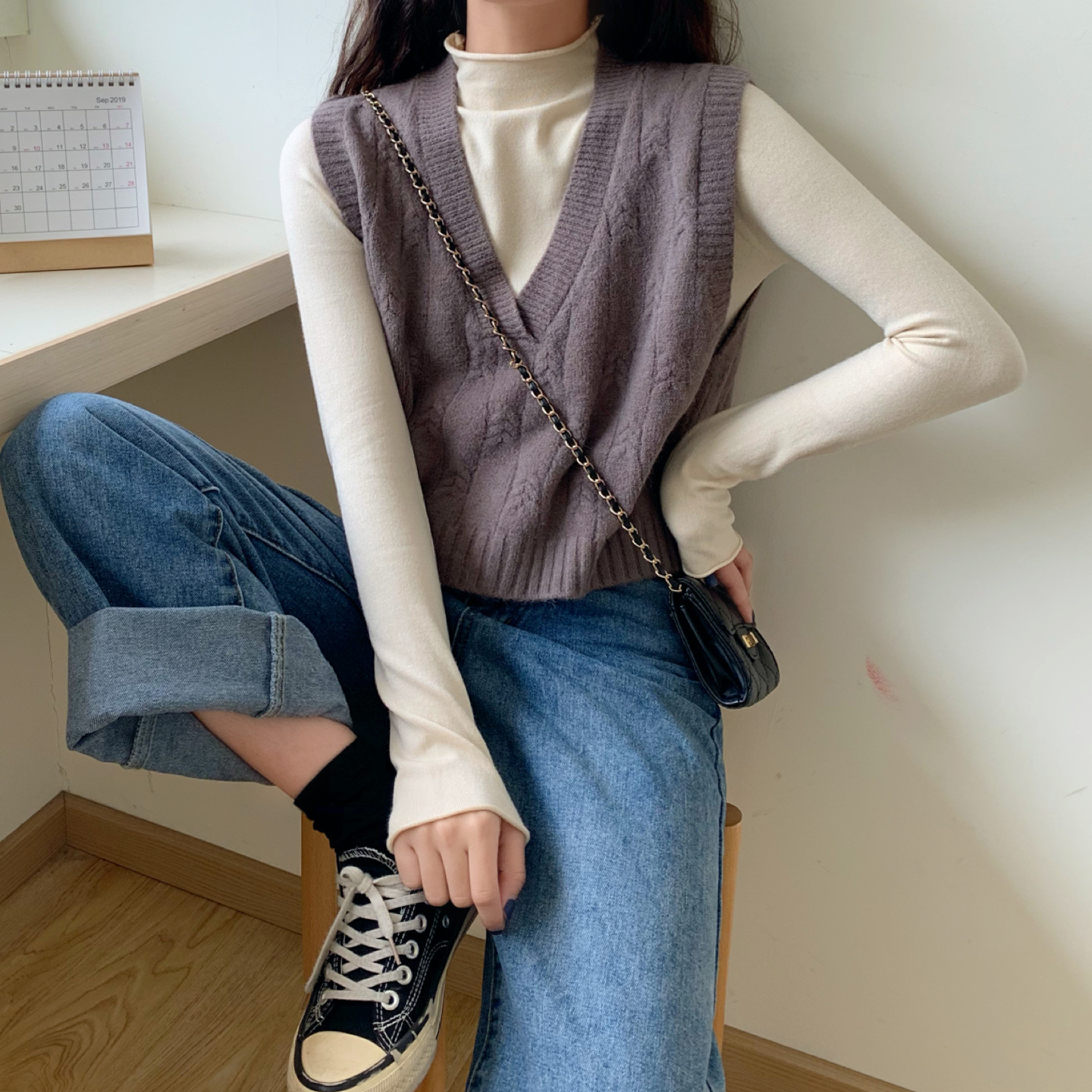 Gilet femme en tricot - Ref 3434792 Image 56