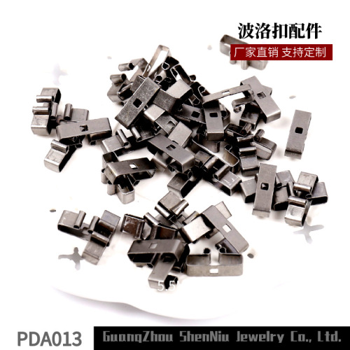 22BLK Metal Bolo Tie Accessories DIY Clip Assembly Accessories Parts Stamping Accessories Wholesale