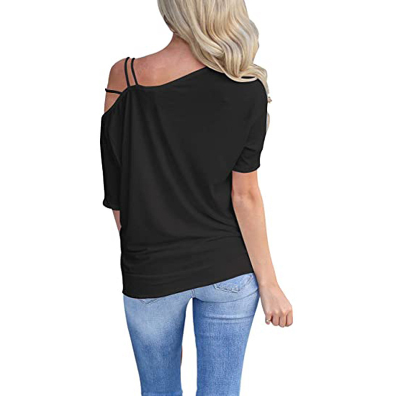 Loose Solid Color Sling T-Shirt NSKX8458