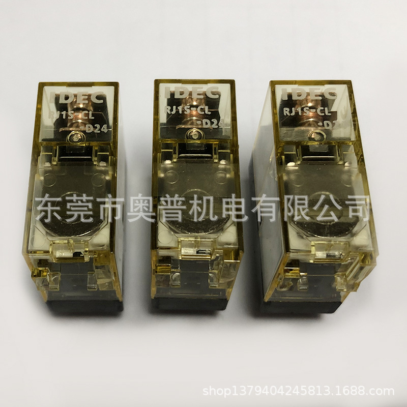 IDEC和泉薄型功率继电器 RJ1S-CL-D24 RJ1S-CL-DC24V 带灯继电器