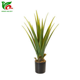 绿韵仿真植物54cm剑兰春 龙舌兰小盆栽仿真园艺家居装饰人造植物