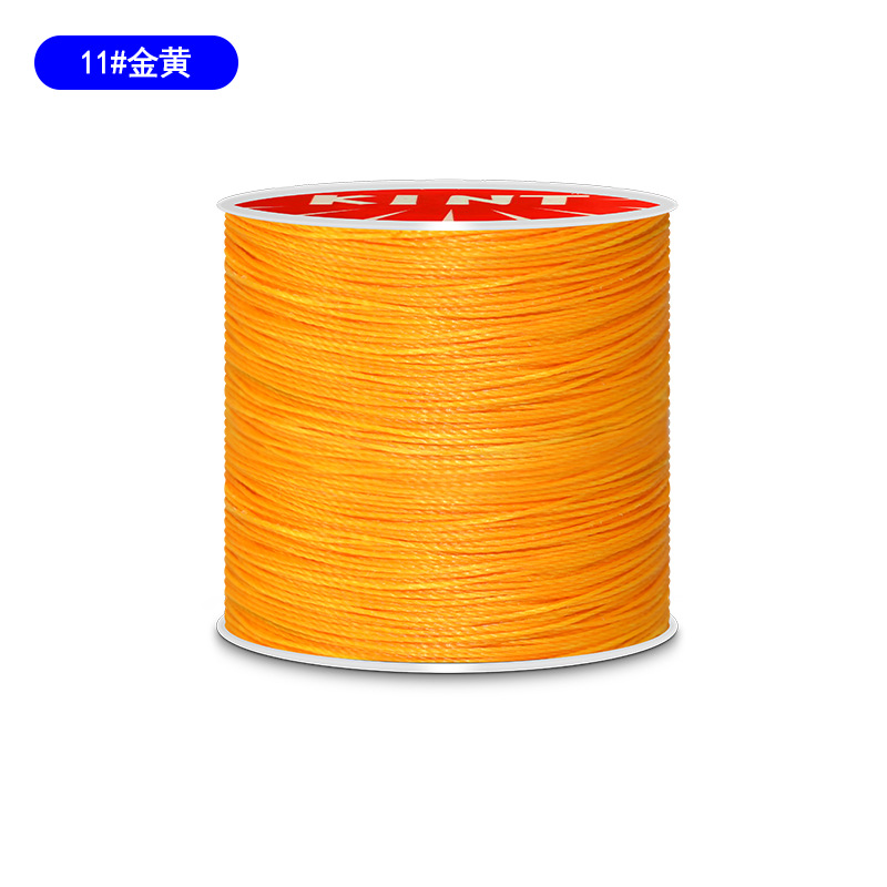 Cuerda de algodón KNT cuerda de poliéster cuerda trenzada de color hilo de cera de cuero DIY cuero hecho a mano redondo hilo de cera pulsera cuerda de cabeza