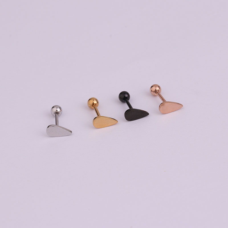 Lady Geometric Plating Stainless Steel Ear Studs display picture 5