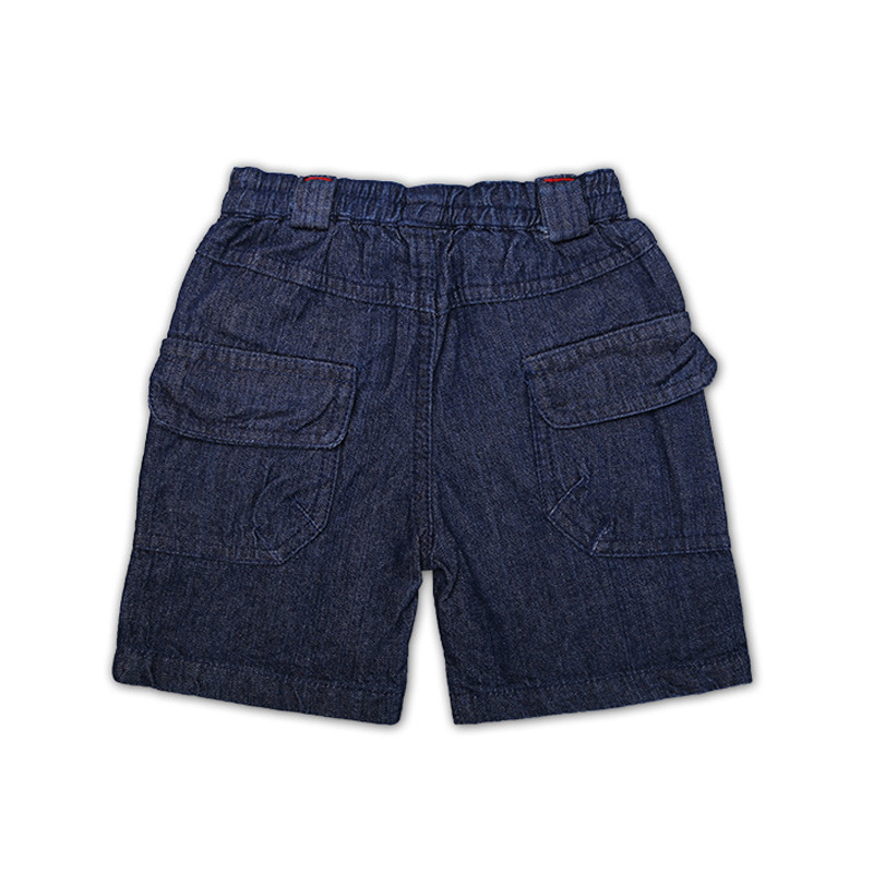 外贸童装男童牛仔裤帅气弹力牛仔棉料弹力腰头男幼童婴儿短裤夏