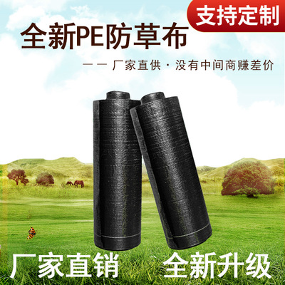 全新PE防草布除草布园艺地布果园抑草布抗老化耐用防草布厂家直供