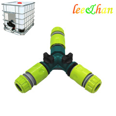 Chemical IBC plastic hose fitting Y-type garden connector garden quick connector double-ended nipple