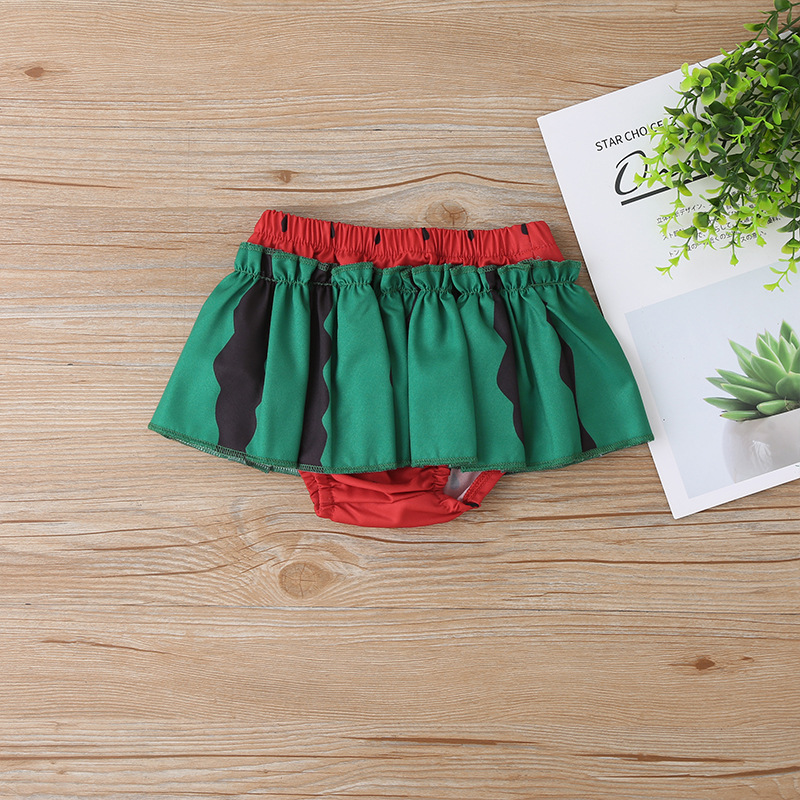 Mode Wassermelonendruck Baby Sling Shorts Zweiteiligen Anzug display picture 7