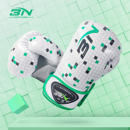 BN boxing gloves for adult men and women Sanda fighting professional training breathable checkered MMA Muay Thai fighting gloves