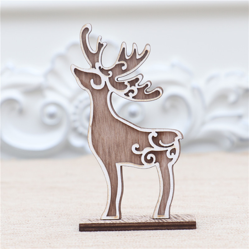 Fashion Style Christmas Fashion Christmas Tree Elk Wood Party Ornaments