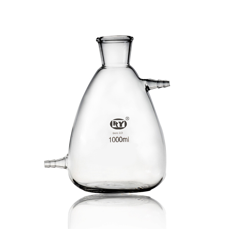 上海禾汽实力厂家 上下口抽滤瓶 125ml 上下咀过滤瓶  抽滤瓶