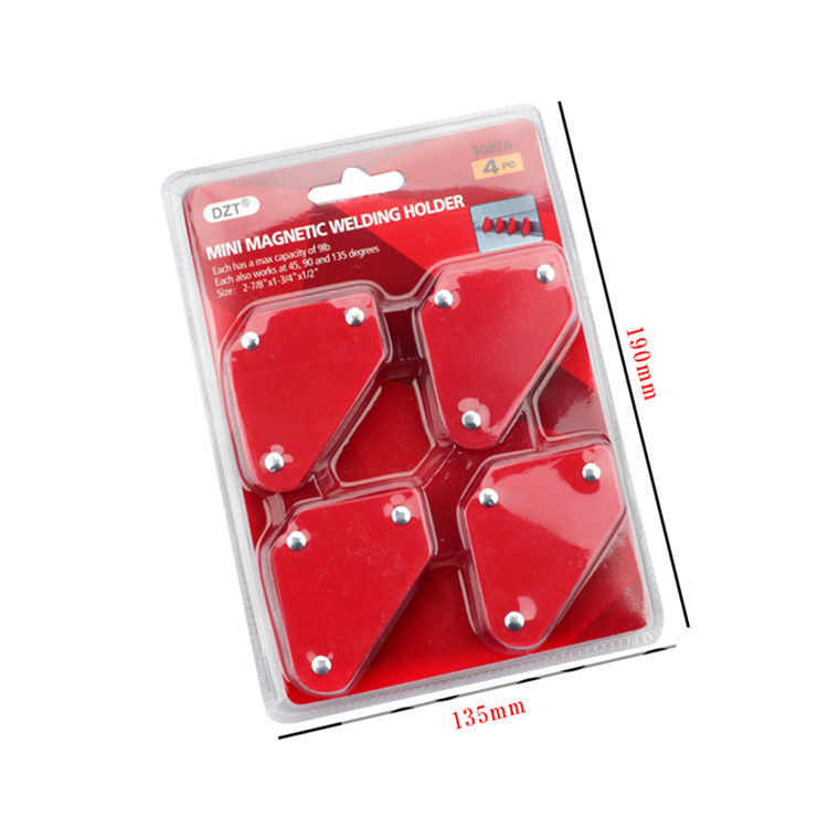 迷你4件套三角焊接定位器 工地电焊磁性固定角度工具 电焊配件9Lb