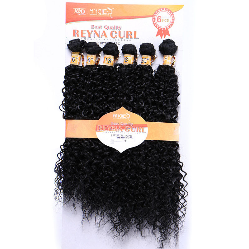 Kinky Curly Synthetic Hair Extensions We...